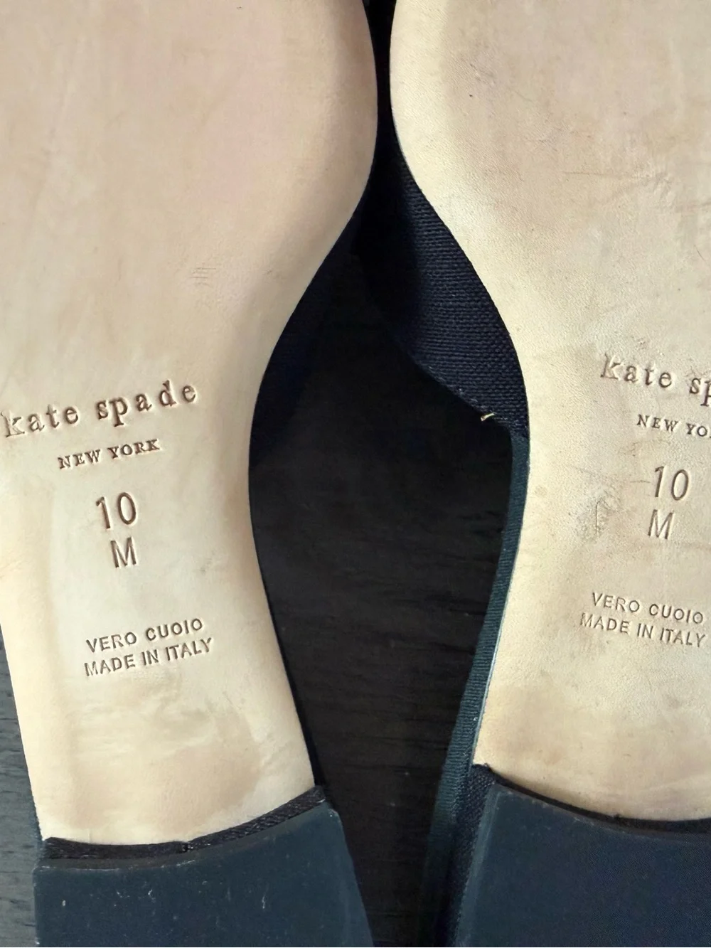 Kate Spade‎ New York Women's Blossom Black Canvas Mule Size 10 M - Picture 8 of 8